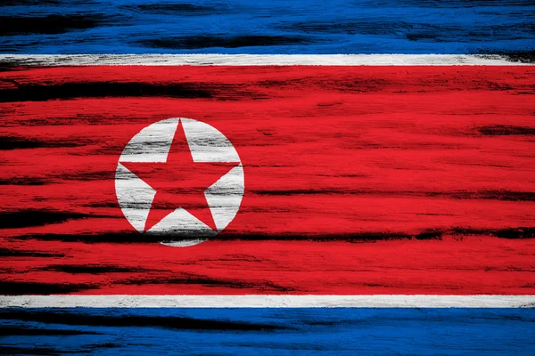 Nordkorea flagga — Stockfoto