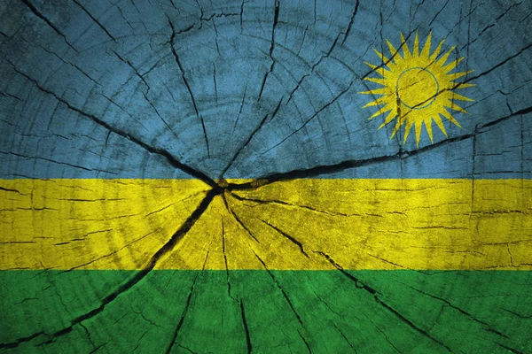 Rwanda flagga — Stockfoto