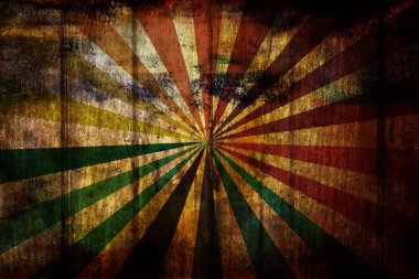 Sunbeam grunge ahşap arka plan üzerinde