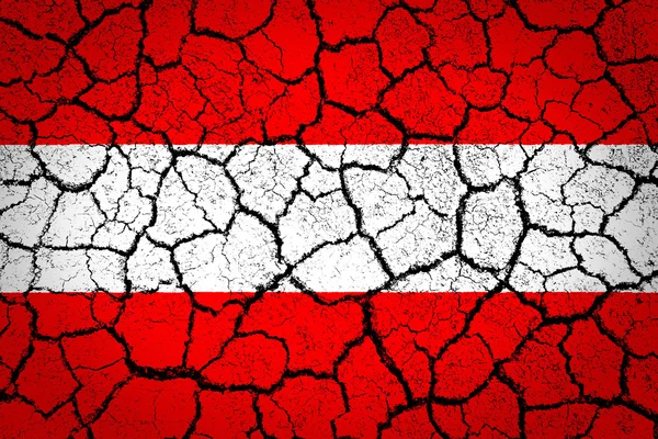 Grunge flag of European country Austria — Stock Photo, Image