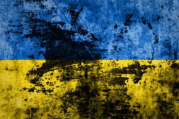 Grunge Ukrainian flag — Stock Photo, Image