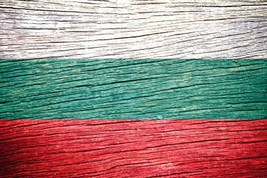 ahşap doku Bulgaristan bayrağı