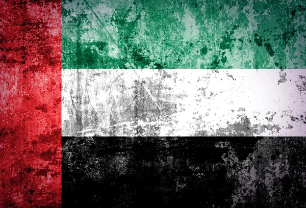 Grunge vereinigte arabische Emirate Flagge — Stockfoto
