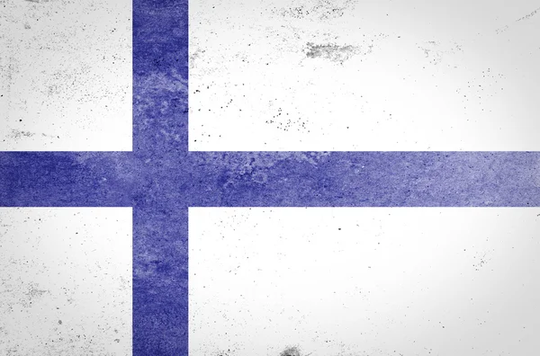 Grunge Finska vlajky — Stock fotografie
