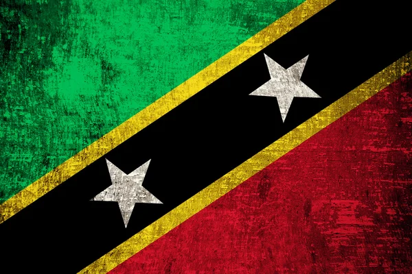 Saint Kitts and Nevis Flag — Stock Photo, Image