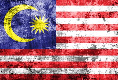 Grunge Malezya bayrağı