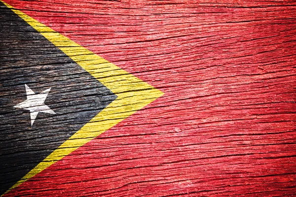 Timor Oriental Bandera — Foto de Stock