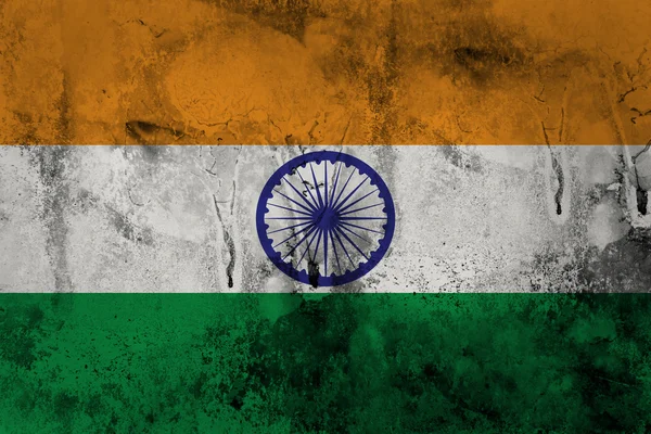 그런 지 인도 깃발 — 스톡 사진