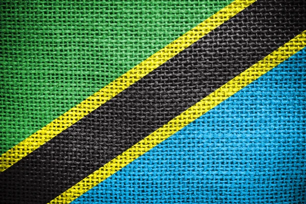 Tanzania flagga — Stockfoto