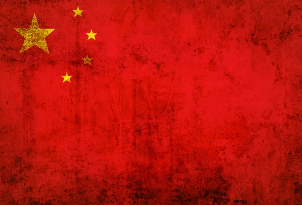 Bandera grunge de China —  Fotos de Stock