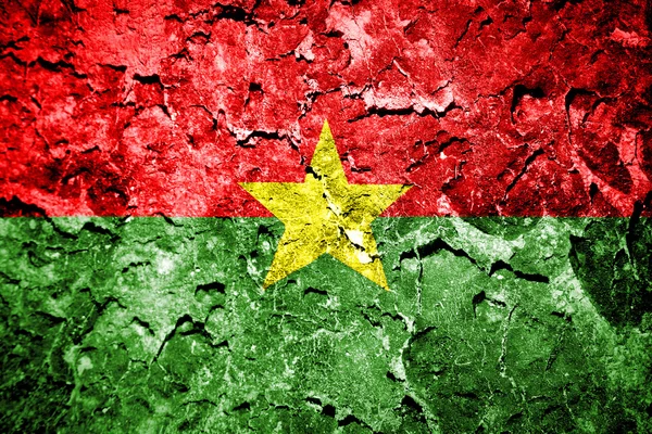Burkina Fasos flagga — Stockfoto