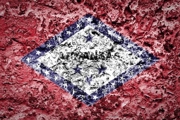 Флаг штата Арканзас — стоковое фото
