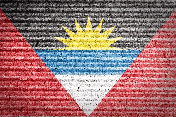 Antigua och Barbudas flagga på kartong — Stockfoto