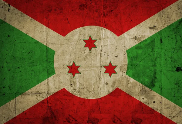Grunge burundi vlag — Stockfoto