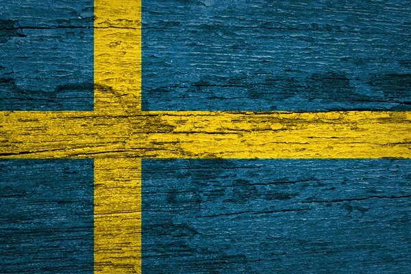 Schwedische Flagge — Stockfoto