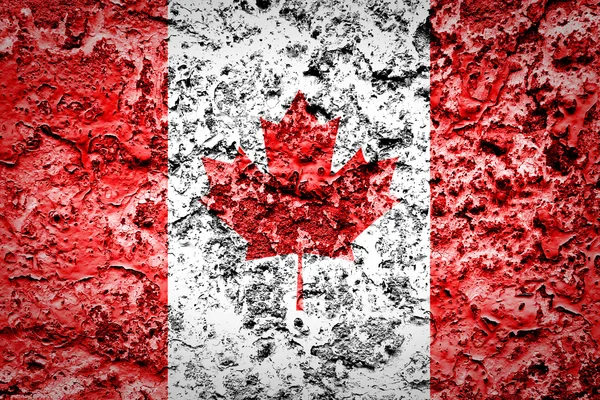 Textura grunge Bandera de Canadá — Foto de Stock