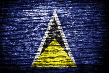 Grunge Saint Lucia bayrağı