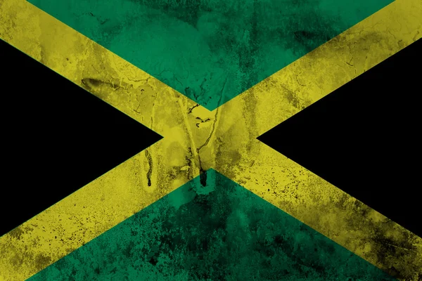 Grunge de bandera de Jamaica — Foto de Stock