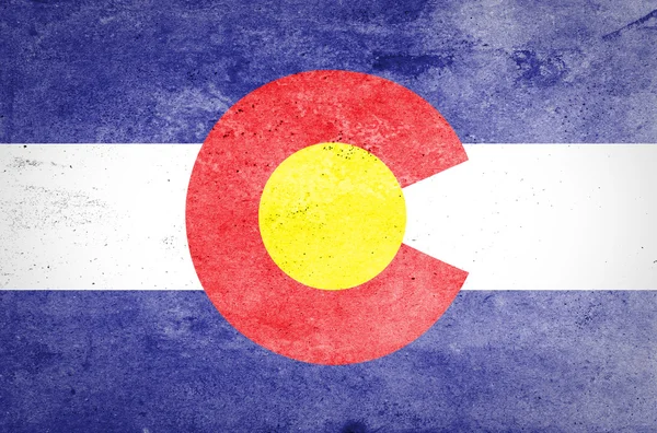 Grunge della bandiera del Colorado — Foto Stock