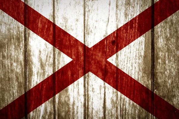 Alabama state flagga — Stockfoto
