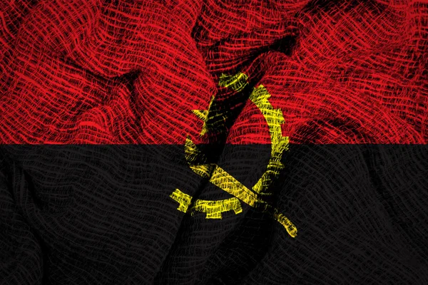 Vlag van Angola — Stockfoto