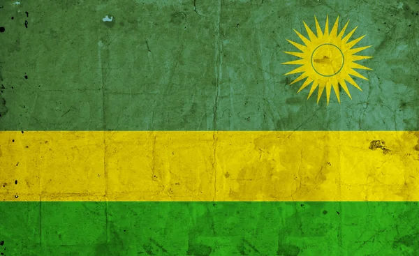 Vlajka Rwandy grunge — Stock fotografie
