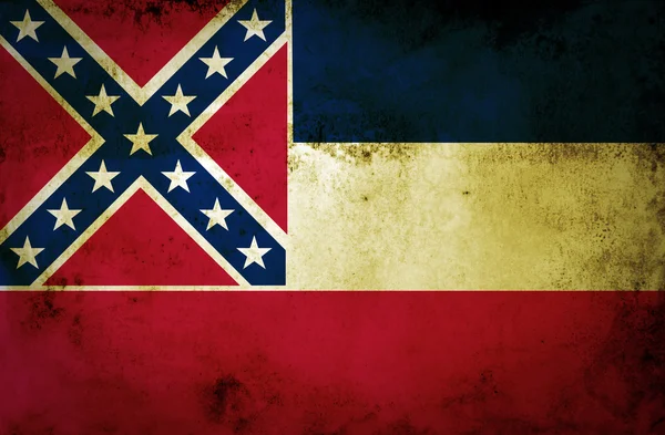 Grunge Mississippi State Flag — Stock Photo, Image