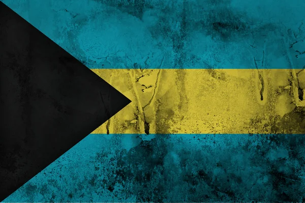Grungy Bahamalar bayrağı — Stok fotoğraf
