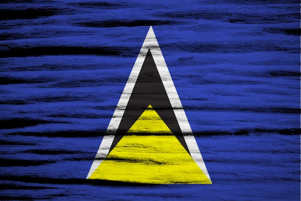 Vlag van Saint lucia — Stockfoto