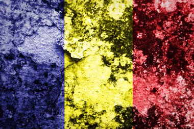 Çad bayrağı çelik duvar