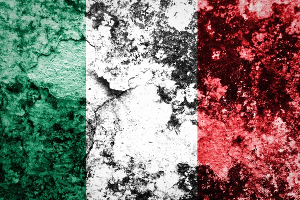 Grunge drapeau du pays européen Italie — Photo