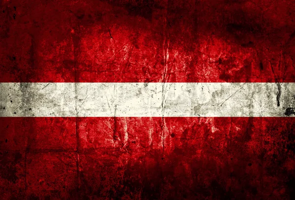 Grungy van Letland vlag — Stockfoto