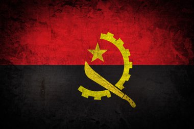 Grunge Angola bayrağı