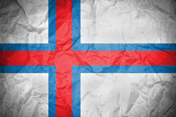 Grunge Färöarna flagga — Stockfoto