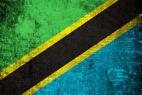 Tanzania flagga — Stockfoto