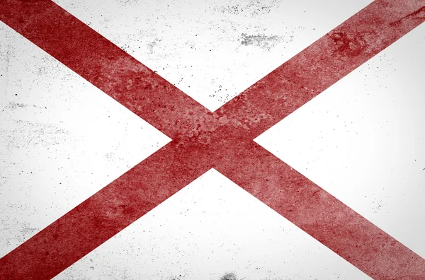 Grunge van Alabama vlag — Stockfoto