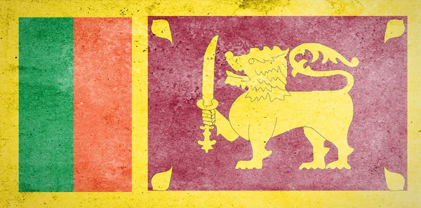 Grunge Sri Lanka Bandiera — Foto Stock