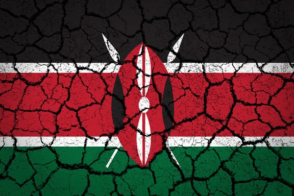 Kenyansk flag - Stock-foto