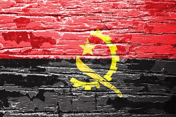 Прапор Анголи — стокове фото
