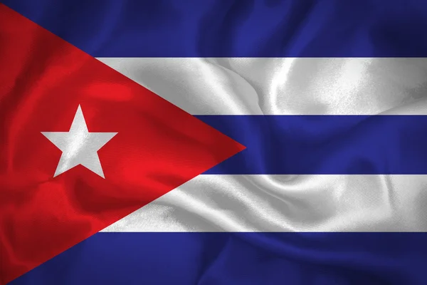 Kuba macha flagą — Zdjęcie stockowe