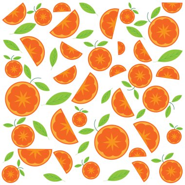 Vector orange pattern