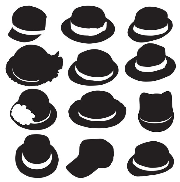 Hats silhouette
