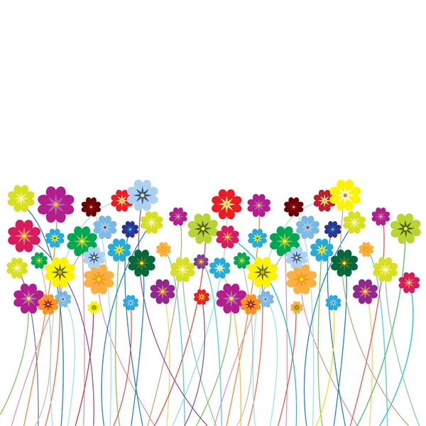 Vector background with flowers — Stock Vector