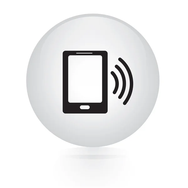 Mobile smartphone button web icon — Stock Vector