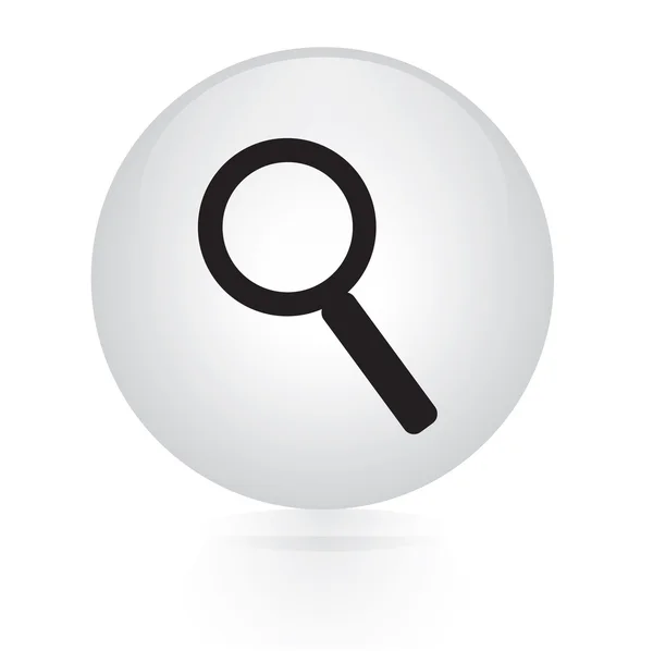 Bouton de recherche icône web — Image vectorielle