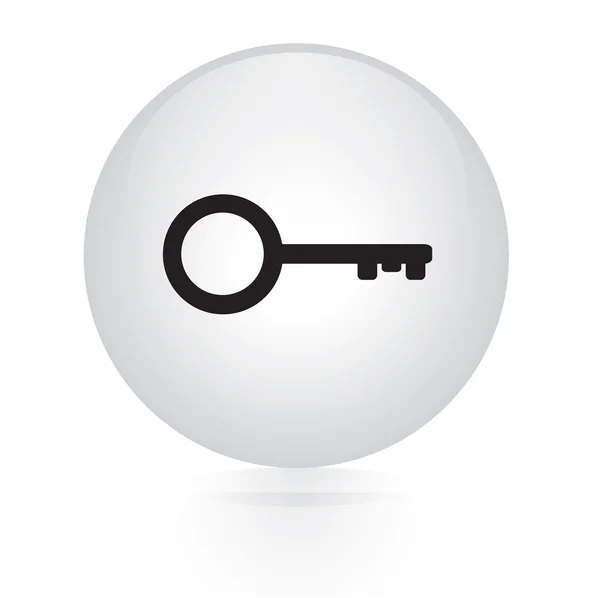 Key button web icon — Stock Vector