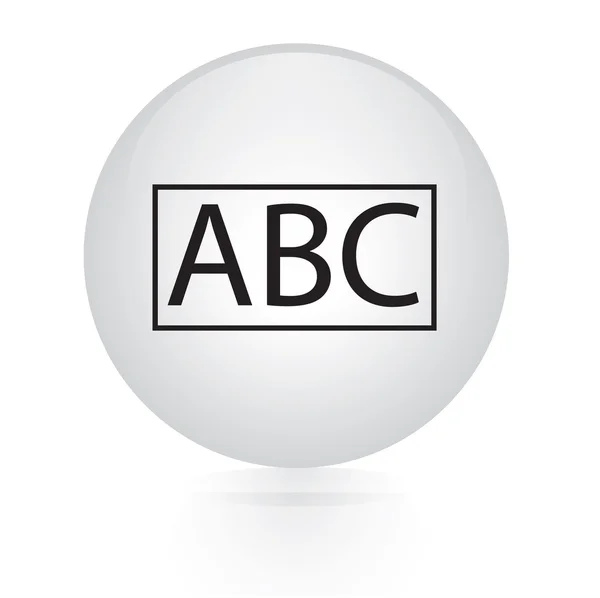Ikona ABC — Stockový vektor