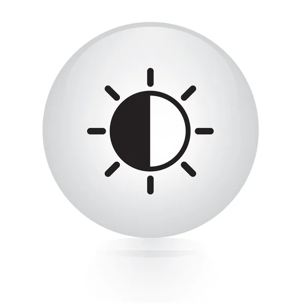 Clima botón icono web — Vector de stock