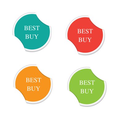 En iyi işareti simgesini çift etiket satın. Yuvarlak Etiketler