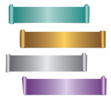 Kağıt afiş. vektör set